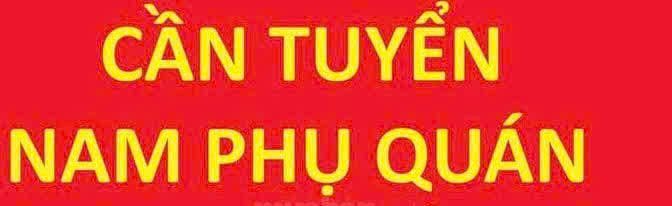 Tuyển nhân viên NAM phụ quán ăn vặt làm ở Q6 