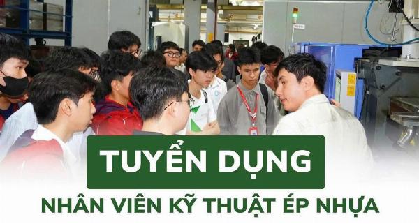 Tuyển kỹ thuật viên ép nhựa hoặc thổi nhựa làm ở KCN Cầu Tràm 