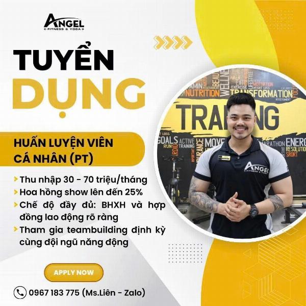 ANGEL FITNESS Tuyển Huấn Luyện Viên Cá Nhân ( PT ) 