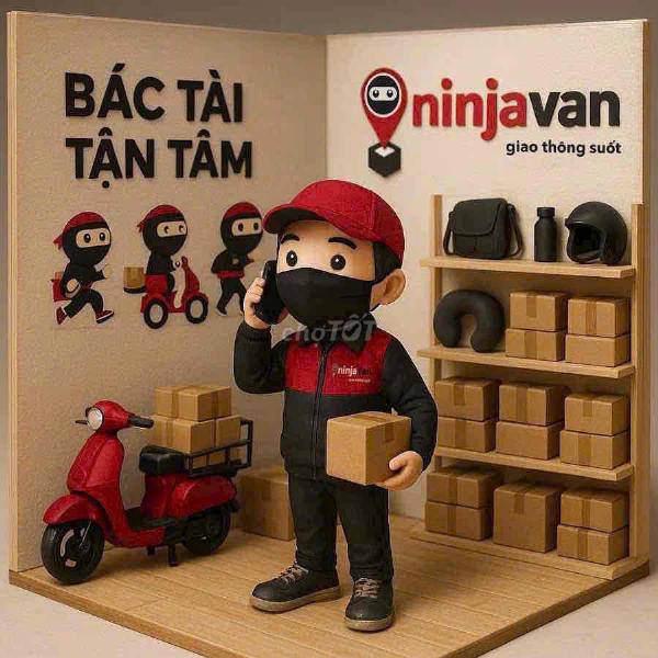 CTY NINJA VAN tuyển dụng shipper làm tại Dĩ An, Bình Dương