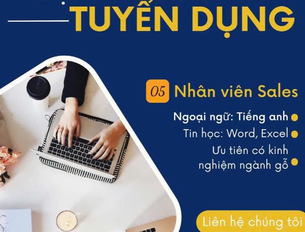 Tuyển NV NAM sales ngành gỗ nhiên liệu làm tại Dĩ An BD cũ 