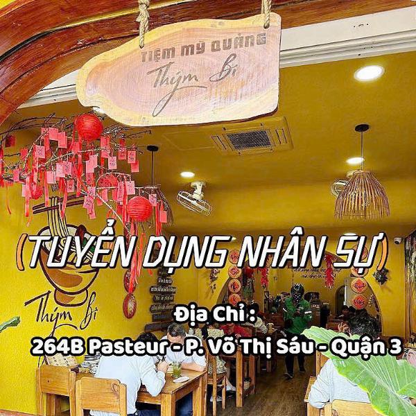 TIỆM MỲ QUẢNG THÝM BI tuyển NV tạp vụ làm tại Q3