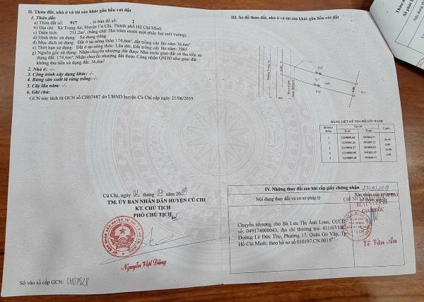 Bán đất MT Đường Trung An, Củ Chi, 211m2, gần sông Sài Gòn mát mẻ