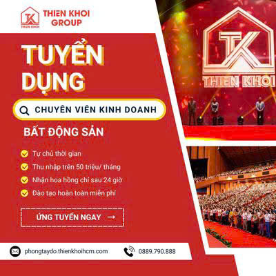 Tuyển NVKD & CSKH, ko yêu cầu kinh nghiệm được đào tạo Miễn Phí