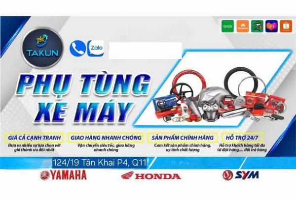 Tuyển NV bán - soạn - CSKH bên mảng phụ tùng xe máy làm tại Q11 