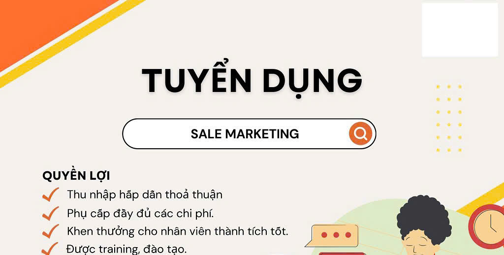 CTY TL ONLINE SALES Tuyển NV marketing sales làm Hoài Đức Hà Nội