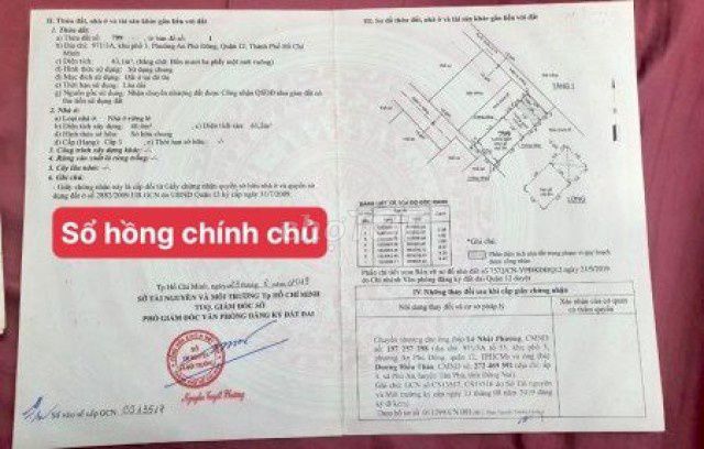 Nhà bán SHR chính chủ hẻm 971/3A An Phú Đông Q12, sát Gò Vấp
