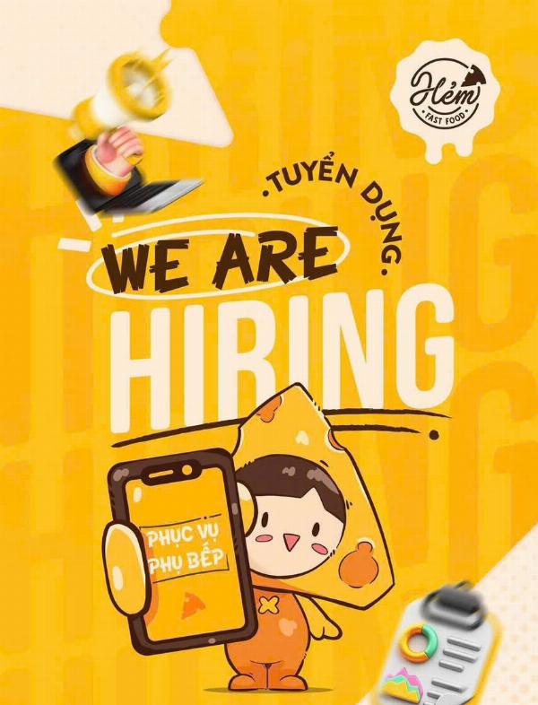 NHÀ HÀNG HẺM FAST FOOD tuyển phục vụ làm tại Q1