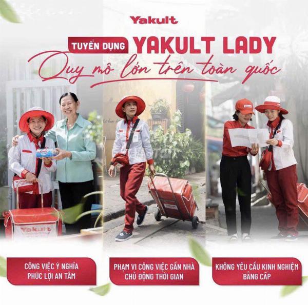 Tuyển CTV bán hàng sữa Yakult được sắp xếp làm việc gần nhà 