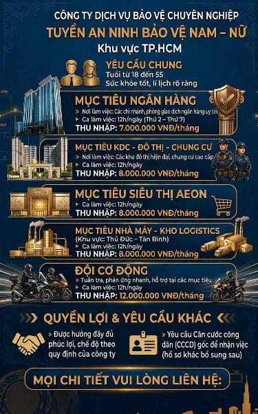 Gấp Gấp ! Tuyển Cán Bộ Cơ Động làm linh hoạt toàn TPHCM