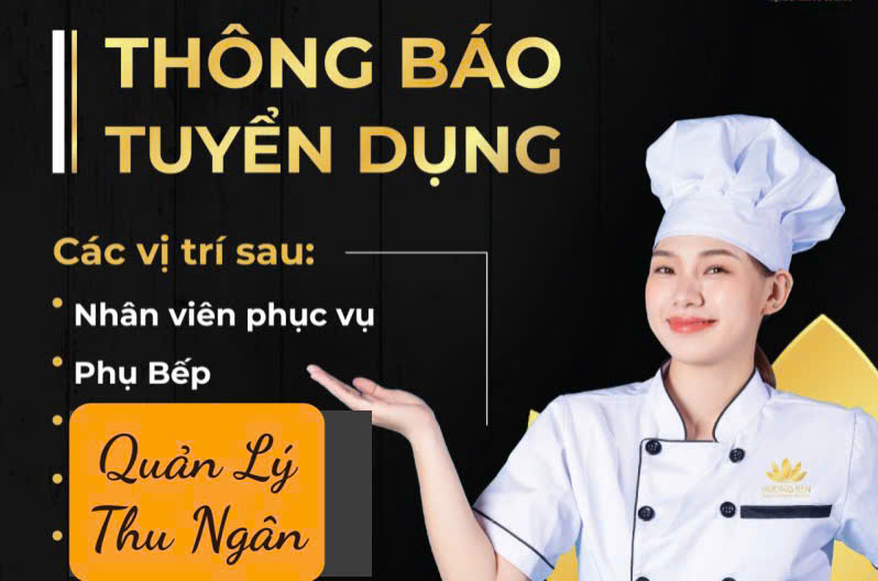 Tuyển Quản lý - phục vụ - phụ bếp & thu ngân làm tại khu vực Thủ Đức